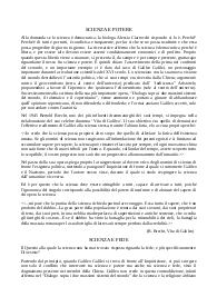 tesi su Galileo Galilei