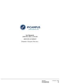 Paniere 2024 di DIRITTO DEL LAVORO, Prof CANGEMI, ECAMPUS - Chiuse - AGGIORNATE 2024