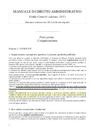 Riassunto manuale di diritto amministrativo - Guido Corso (8^ edizione)