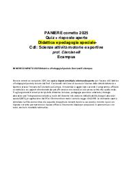 PANIERE COMPLETO 2025 Didattica e Pedagogia Speciale Ciarcianelli eCampus