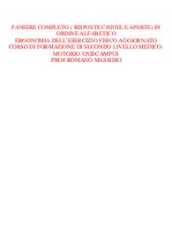 Paniere completo ergonomia aggiornato 2023