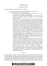 Tra filosofia e storia La filosofia della storia