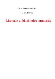 Manuale di biochimica strutturale