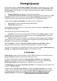 Riassunti psicologia generale (con la docente Simoncelli)