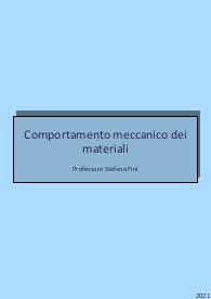 Comportamento Meccanico dei Materiali