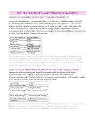 Riassunto dittatura e nazionalismo in tedesco