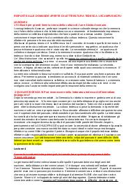 PANIERE DOMANDE E RISPOSTE APERTE LETTERATURA TEDESCA 1 - PROF RUSCIANO - ECAMPUS