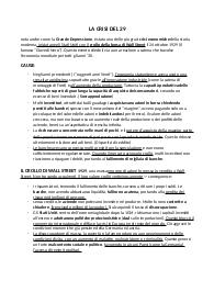 Crisi del 29, Crollo Wall street, New deal, totalitarismi
