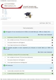 Paniere ECONOMIA POLITICA Mercatorum