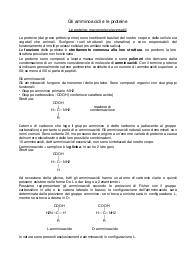 Chimica: amminoacidi e proteine