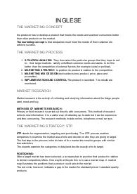 Appunti Markenting (inglese)