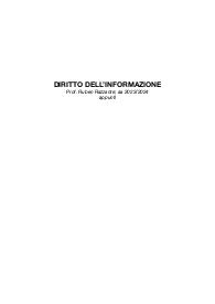appunti diritto dell'informazione completi