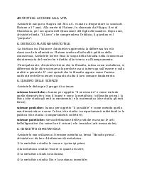 Ripasso COMPLETO su Aristotele