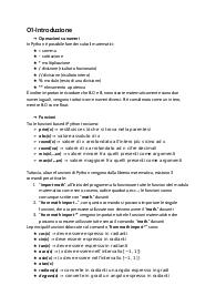 APPUNTI PROGRAMMAZIONE PYTHON