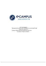 LOCOMOTORE SET DOMANDE TRAUMATOLOGIA DELL'APPARATO LOCOMOTORE