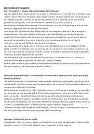 Prima prova in itinere, psicologia dello sviluppo. Risposte a tutte le domande.