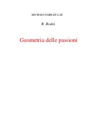 Geometria delle passioni