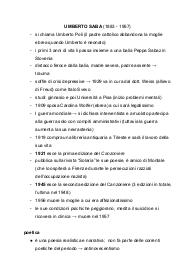 Umberto Saba appunti