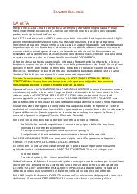 Riassunto per interrogazione italiano su Boccaccio