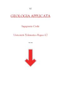 GEOLOGIA APPLICATA - Ingegneria Civile - Università Telematica Pegaso L7.