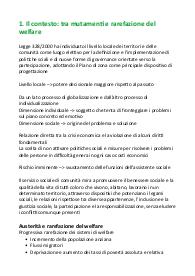 Riassunto "Servizio sociale di comunità"