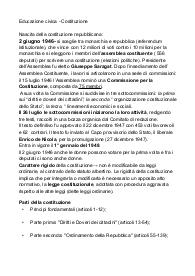 Educazione civica, La costituzione