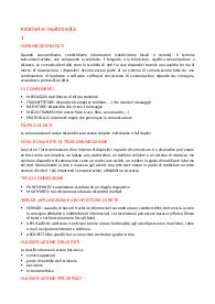 Internet e Multimedia - Riassunto completo primo parziale