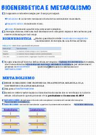 Appunti bioenergetica e metabolismo