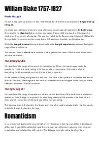 Dal Romanticismo ad TS. Eliot.Letteratura Inglese