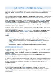 appunti rivoluzione russa