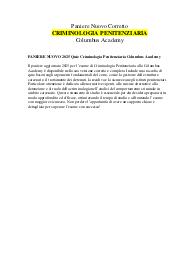 PANIERE NUOVO 2025 Quiz Criminologia Penitenziaria Columbus Academy