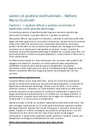 riassunto del libro "lezioni di giustizia costituzionale"