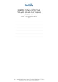 Diritto Amministrativo Aggiornato 2024/2025 Pegaso COMPLETO
