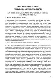 Riassunto DIRITTO INTERNAZIONALE di Treves