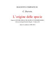 C. Darwin, L’origine delle specie. Parte II