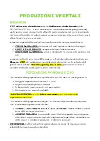 Appunti Produzioni Vegetali - SAG