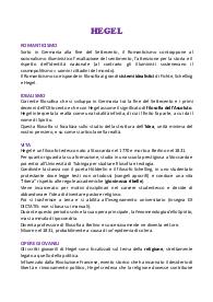 Hegel riassunti maturità