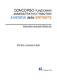 Concorso agenzia entrate - Diritto Commerciale - riassunto Edises