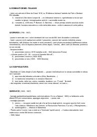 Esame di maturità: schema riassuntivo dell'intero programma di letteratura italiana
