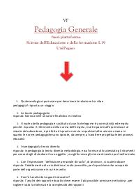 Pedagogia Generale - Scienze dell'Educazione e della formazione L19 - UniPegaso