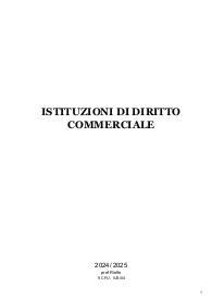 appunti "Istituzioni di diritto commerciale", prof. Riolfo uniVR