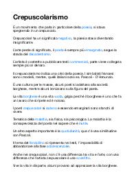 Crepuscolarismo 📝