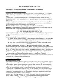 Riassunto del manuale "Filosofia del linguaggio"