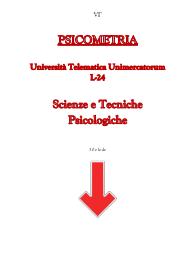 PSICOMETRIA - Unimercatorum L24 - Scienze e Tecniche Psicologiche
