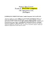 PANIERE QUIZ CORRETTI 2025 Inglese Completo Ingegneria Civile Uni-PEGASO