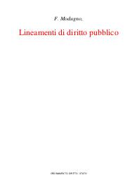 Lineamenti di diritto pubblico - Franco Modugno