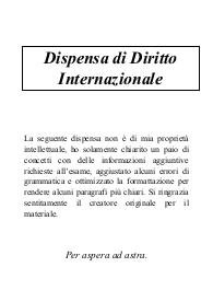 Diritto Internazionale Sbobb
