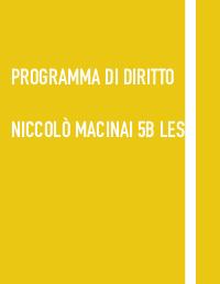 Appunti di Diritto completi X MATURITÀ 2025