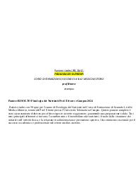 Paniere RISOLTO Fisiologia dei Nutrienti Prof. Ettorre eCampus 2024