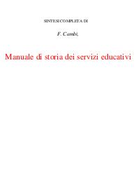 Manuale di storia dei servizi educativi